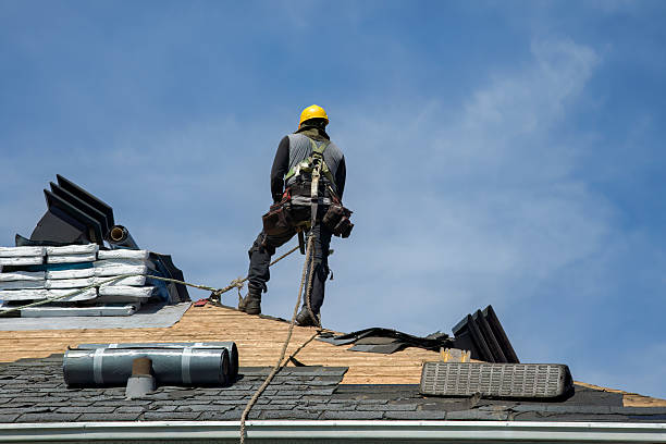 Professional Flat Roof Repair technician working in Orange, CA